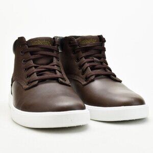 Timberland men’s dark  brown leather lace up Chukka boots size 9 A113N
